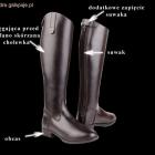 coś w tym stylu. Buty z cholewkami skórzane 
